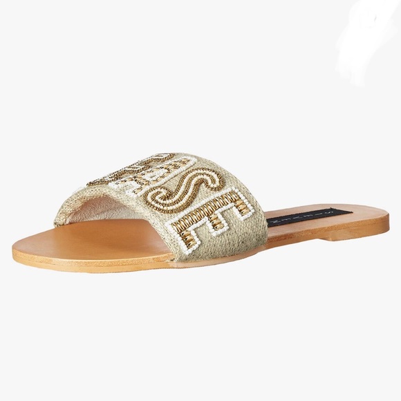 Steve Madden ‘Yes Please’ fabric and pearl slides. Size 8. NWT - Picture 7 of 15